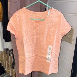 5/$5 Cat & Jack Light Coral Short Sleeve Tee